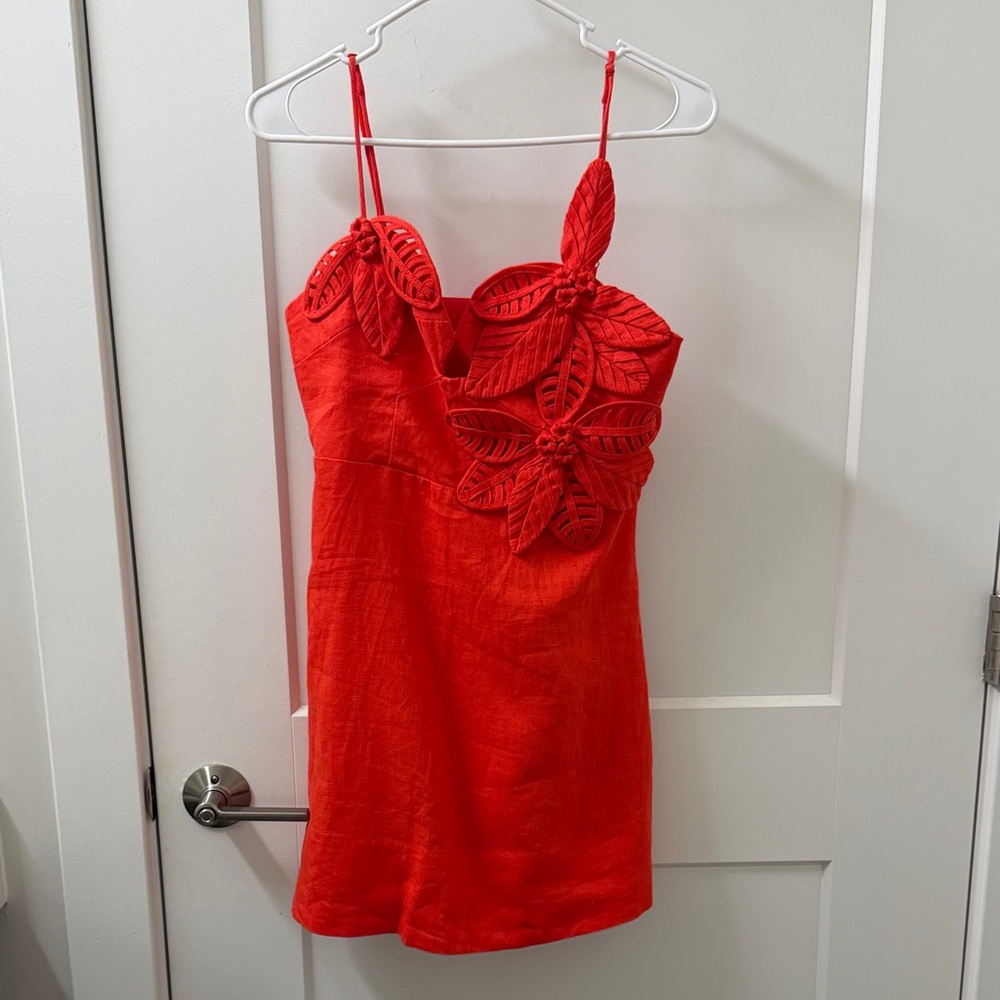 NWT Farm Rio Linen Floral Mini Dress